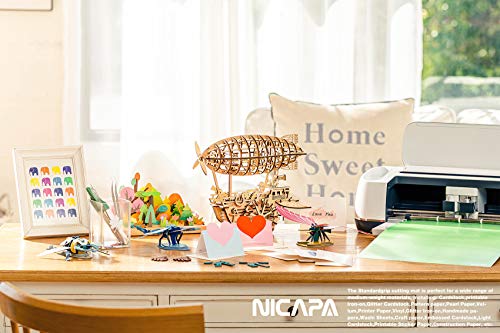 Nicapa 12x12 inch Standard Grip Cutting Mat for Cricut Maker 3/Maker/Explore 3/Air 2/Air/One (3 Pack) Standard Adhesive Sticky Green Quilting Replacement Cut Mats - Image 6