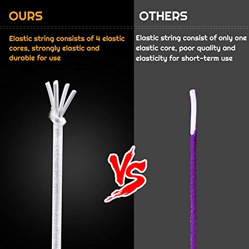 Elastic String for Bracelets, Selizo Elastic Cord Stretchy Bracelet String for Bracelets, Necklace, Beading and Sewing (1.2 MM, 109 Yards, White) - Image 5