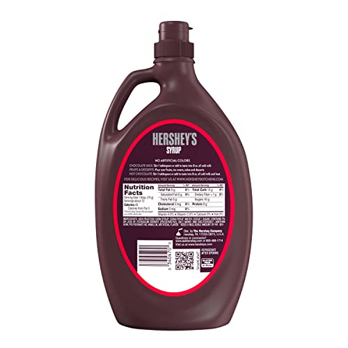 HERSHEY'S Chocolate Syrup Bulk Bottle, 48 oz - Image 7