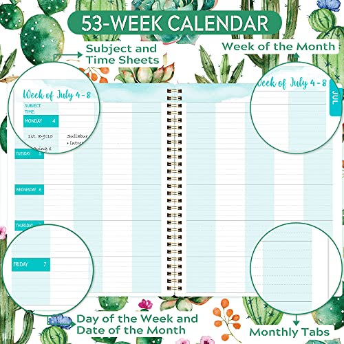 2023-2024 Teacher Planner - Lesson Planner 2023-2024 from July 2023 - June 2024, 8'' x 10'', Lesson Plan Book, Weekly & Monthly Lesson Planner with Quotes - Image 5