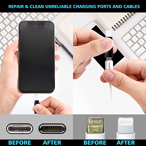 Cleaner Kit for AirPod, Multi-Tool iPhone Cleaning Kit, Cell Phone Cleaning Repair & Recovery iPhone and iPad (Type C) Charging Port, Lightning Cables, and Connectors, Easy to Store and Carry Design - Image 4