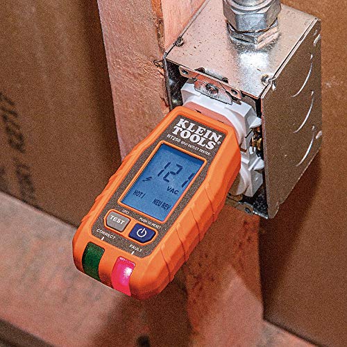 Klein Tools RT250 GFCI Outlet Tester with LCD Display, Electric Voltage Tester for Standard 3-Wire 120V Electrical Receptacles,Green/Red - Image 12